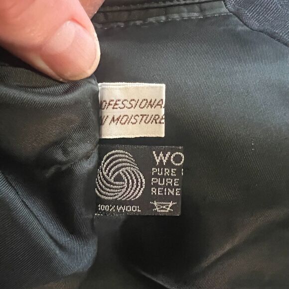 Yves Saint Laurent Menswear Blazer 100% Wool Pinstripe 40R Made in France Flaw - Picture 5 of 15